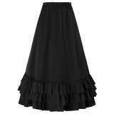 Women's Vintage Stripes Gothic Victorian Skirt Renaissance Style Falda