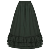 Women's Vintage Stripes Gothic Victorian Skirt Renaissance Style Falda