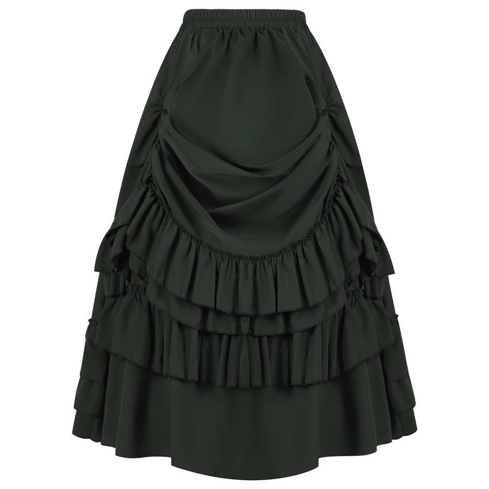Women's Vintage Stripes Gothic Victorian Skirt Renaissance Style Falda
