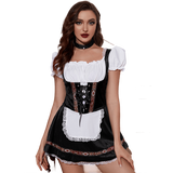 Women's German Dirndl Dress Off Shoulder Oktoberfest Beer Girl Costume