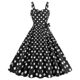 Womens Retro Rockabilly Dress Floral Halter Audrey Hepburn 50's 60's Party Costume Gown