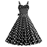 Womens Retro Rockabilly Dress Floral Halter Audrey Hepburn 50's 60's Party Costume Gown