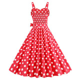 Womens Retro Rockabilly Dress Floral Halter Audrey Hepburn 50's 60's Party Costume Gown