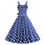 Womens Retro Rockabilly Dress Floral Halter Audrey Hepburn 50's 60's Party Costume Gown