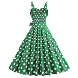 Womens Retro Rockabilly Dress Floral Halter Audrey Hepburn 50's 60's Party Costume Gown