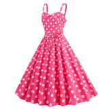 Womens Retro Rockabilly Dress Floral Halter Audrey Hepburn 50's 60's Party Costume Gown