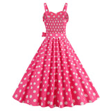 Womens Retro Rockabilly Dress Floral Halter Audrey Hepburn 50's 60's Party Costume Gown