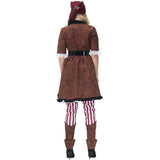 Womens Adult Brown Deluxe Pirate Buccaneer Costumes Renaissance Gypsy