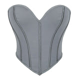 Womens Corset Tops Renaissance Boned Overbust Body Shaper Waist Cincher Bustier