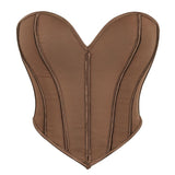 Womens Corset Tops Renaissance Boned Overbust Body Shaper Waist Cincher Bustier
