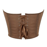 Womens Corset Tops Renaissance Boned Overbust Body Shaper Waist Cincher Bustier