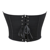 Womens Corset Tops Renaissance Boned Overbust Body Shaper Waist Cincher Bustier