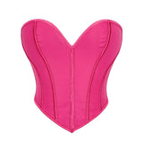 Womens Corset Tops Renaissance Boned Overbust Body Shaper Waist Cincher Bustier