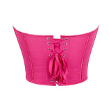 Womens Corset Tops Renaissance Boned Overbust Body Shaper Waist Cincher Bustier