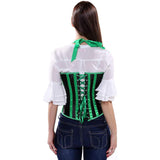 Womens Corsets Stripes Halter Underbust Bustiers Top