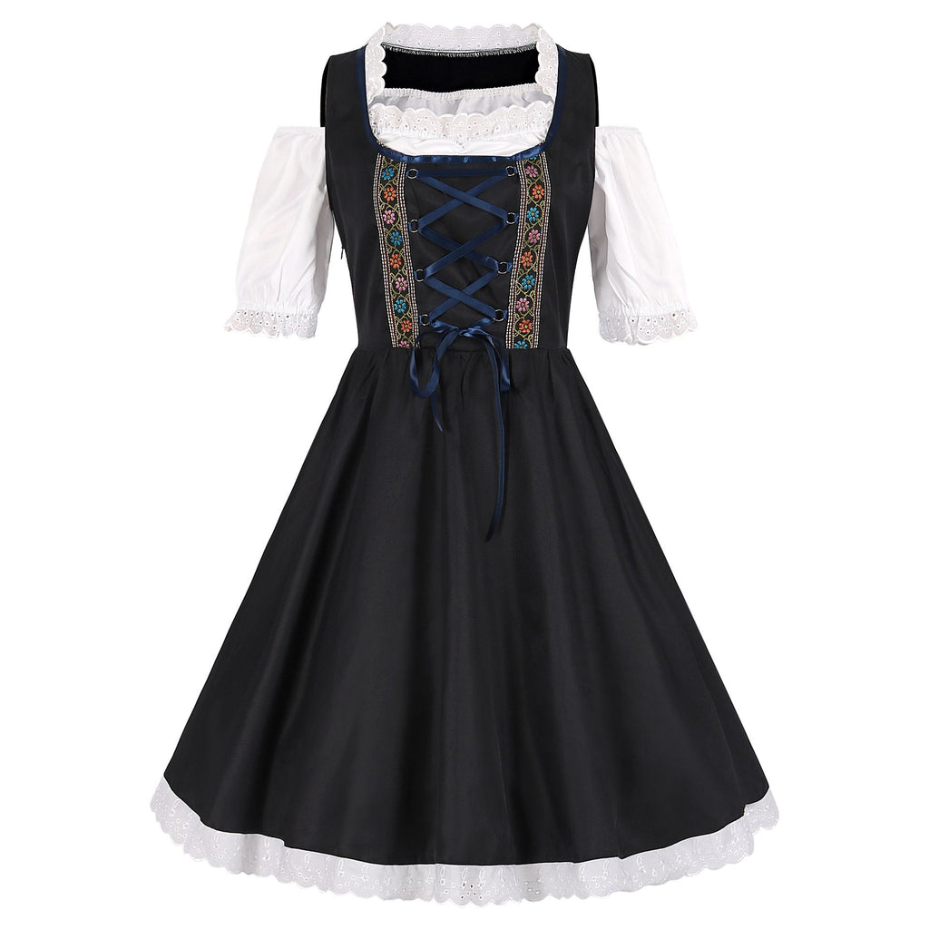 Womens Cosplay Maid Dirndl Dress German Oktoberfest Costumes for Bavar Hiipps Womens Cosplay Maid Dirndl Dress German Oktoberfest Costumes for Bavar Hiipps