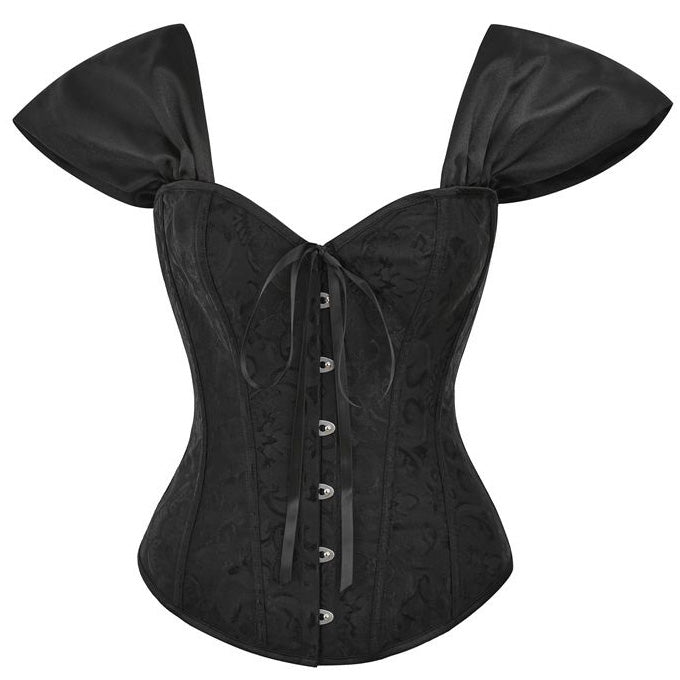 Womens Costume Princess Rushed Sleeve Bustier Corset Top