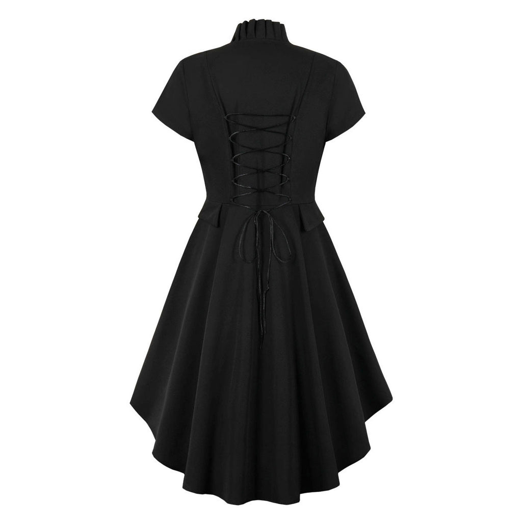 Womens Gothic 1950s Style Vintage Medieval Halloween Dress