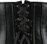 Womens Leather Corset Bustier Halloween Steampunk Corsets