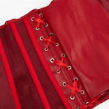 Womens Leather Corset Bustier Halloween Steampunk Corsets