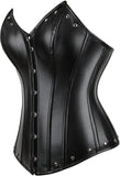Womens Leather Corset Bustier Halloween Steampunk Corsets