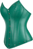 Womens Leather Corset Bustier Halloween Steampunk Corsets