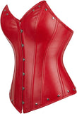 Womens Leather Corset Bustier Halloween Steampunk Corsets