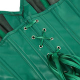 Womens Leather Corset Bustier Halloween Steampunk Corsets