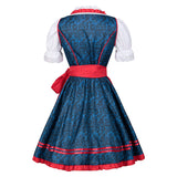 Womens Oktoberfest Dress Costume German Dirndl Dress 2 Pieces for Bavarian Carnival