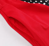 Womens Polka Dot 1950s Style Rockabilly Vintage Dress with Belt