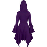 Womens Renaissance Costumes Hooded Robe Renaissance Dress Women Halloween Vintage Medieval Cloak