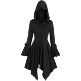 Womens Renaissance Costumes Hooded Robe Renaissance Dress Women Halloween Vintage Medieval Cloak