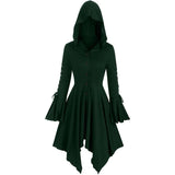 Womens Renaissance Costumes Hooded Robe Renaissance Dress Women Halloween Vintage Medieval Cloak