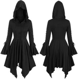 Womens Renaissance Costumes Hooded Robe Renaissance Dress Women Halloween Vintage Medieval Cloak