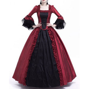 Womens Renaissance Gothic Rococo Ball Gown Madame de Pompadour Long Victorian Dress Medieval Dresses