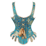 Womens Retro Victorian Overbust Bustier Waist Cincher Costume Top Corset