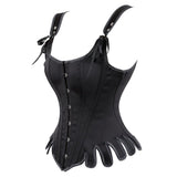 Womens Retro Victorian Overbust Bustier Waist Cincher Costume Top Corset