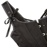 Womens Retro Victorian Overbust Bustier Waist Cincher Costume Top Corset