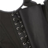 Womens Retro Victorian Overbust Bustier Waist Cincher Costume Top Corset