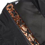 Womens Retro Victorian Steampunk Leather Underbust Bustier Corset