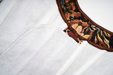 Womens Vintage 1920s Renaissance Lace Trim Tie Front Corset Bustier