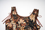 Womens Vintage 1920s Renaissance Lace Trim Tie Front Corset Bustier