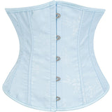 Womens Vintage Floral Print Underbust Corset Tops Vintage Boned Corset Belt Corset