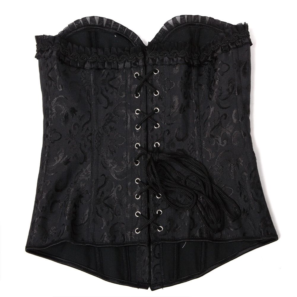 Womens Vintage Lace Boned Renaissance Corset