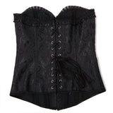 Womens Vintage Lace Boned Renaissance Corset