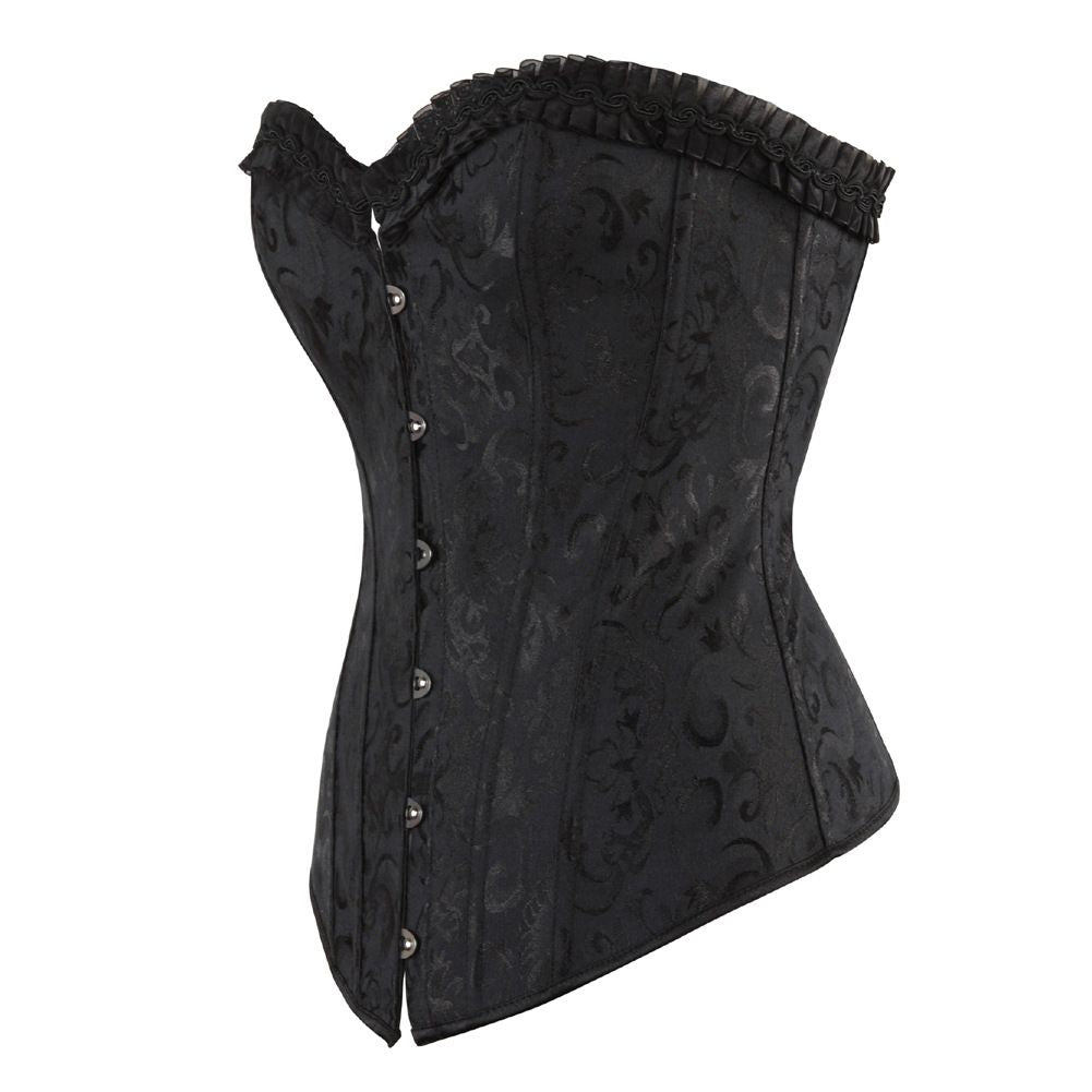 Womens Vintage Lace Boned Renaissance Corset