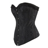 Womens Vintage Lace Boned Renaissance Corset