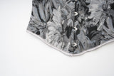Womens Vintage Victorian Floral Denim Overbust Push Up Corset Bustier Top