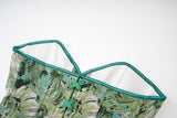 Womens Vintage Victorian Floral Denim Overbust Push Up Corset Bustier Top