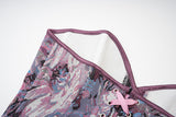 Womens Vintage Victorian Floral Denim Overbust Push Up Corset Bustier Top